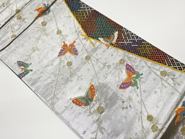 JAPANESE FUKURO OBI / WOVEN WEEPING FLOWER